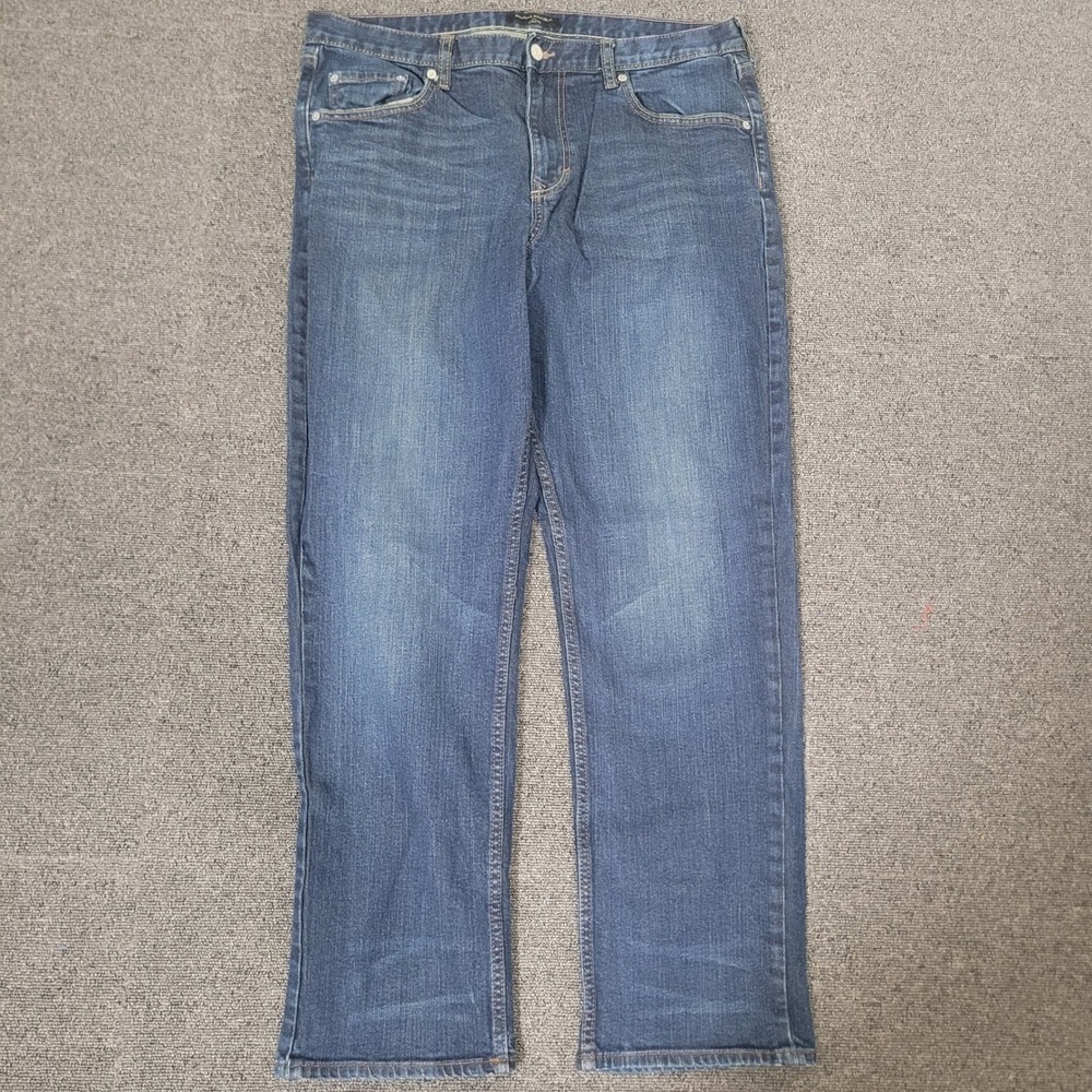 Banana Republic Size 36x32 Athletic Fit Jeans Mens Dark Wash Stretch Denim